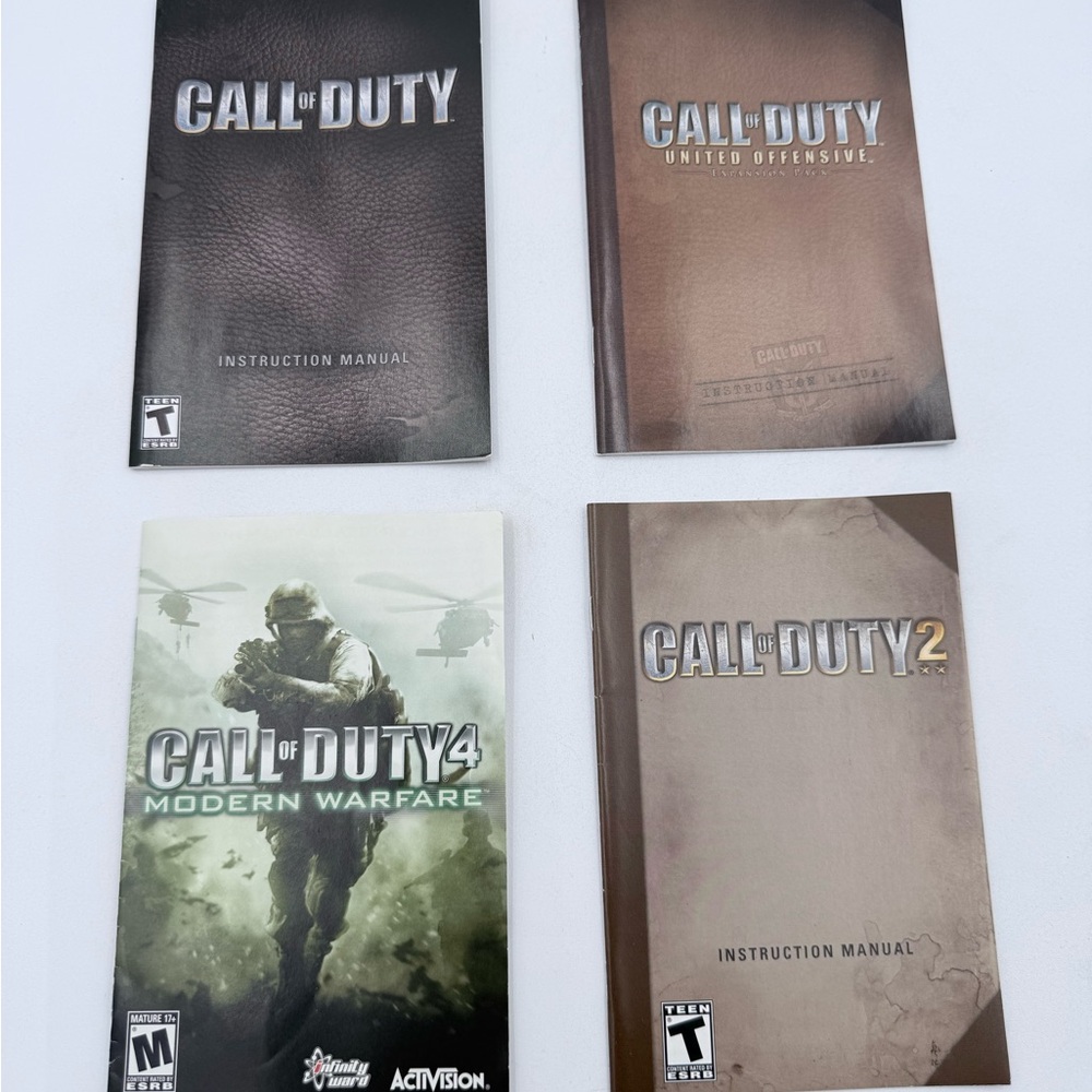 Call Of Duty PC Manual Lot